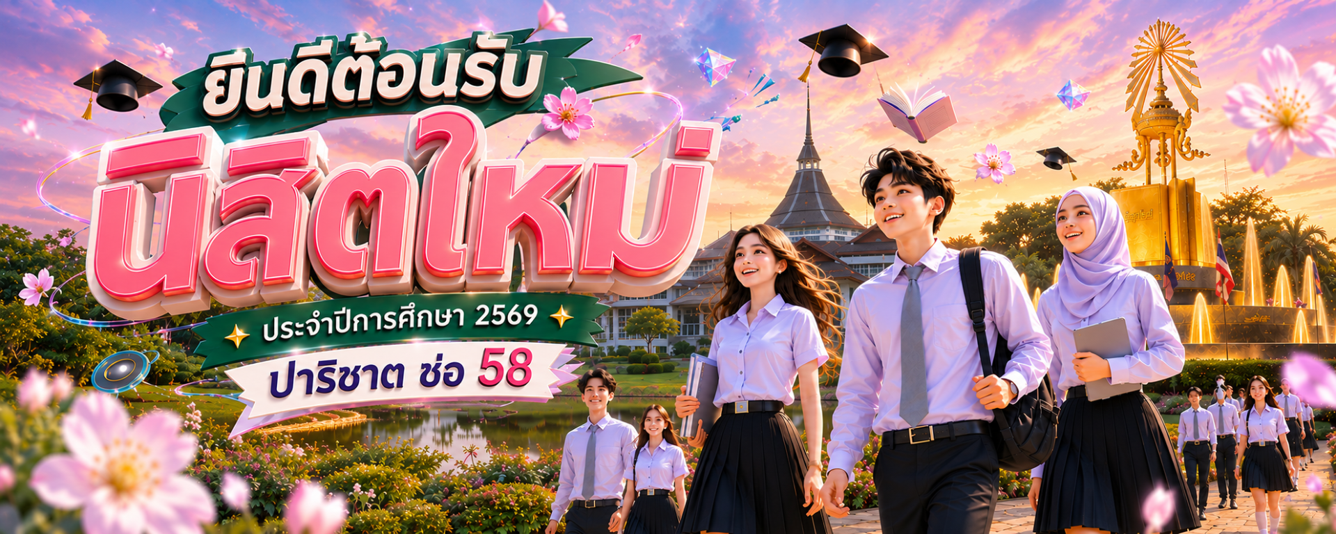 ยินดีต้อนรับนิสิตใหม่ ปีการศึกษา 2569